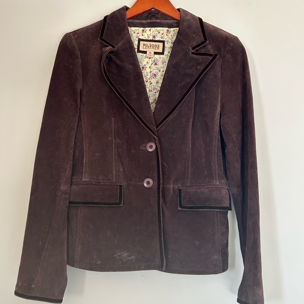 Wilson’s Leather Women’s Suede Vintage Blazer